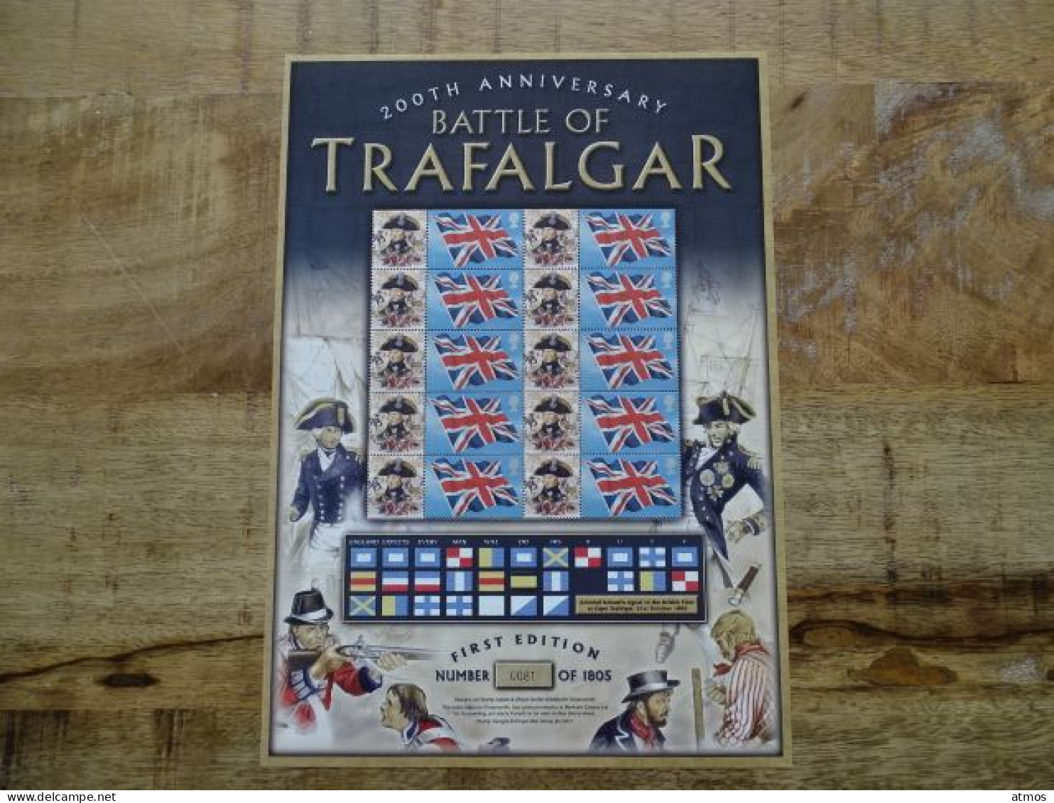 Great Britain MNH Ris Limited Edition Sheet Battle Of Trafalgar - Blocks & Miniature Sheets