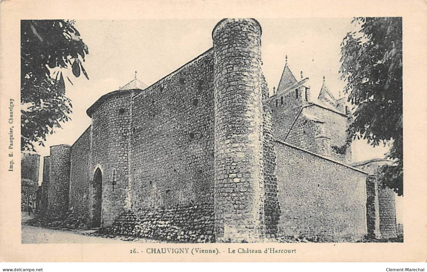 CHAUVIGNY - Le Château D'Harcourt - Très Bon état - Chauvigny