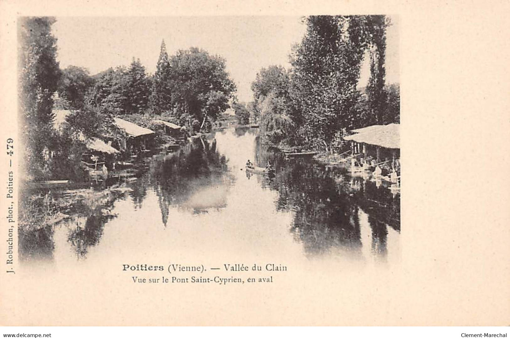 POITIERS - Vallée Du Clain - Vue Prise Sur Le Pont Saint Cyprien - Très Bon état - Poitiers