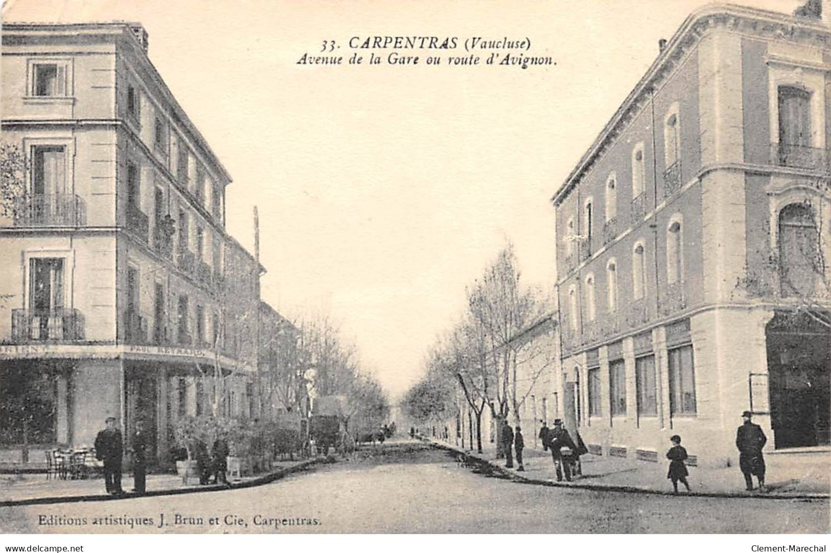 CARPENTRAS - Avenue De La Gare Ou Route D'Avignon - état - Carpentras