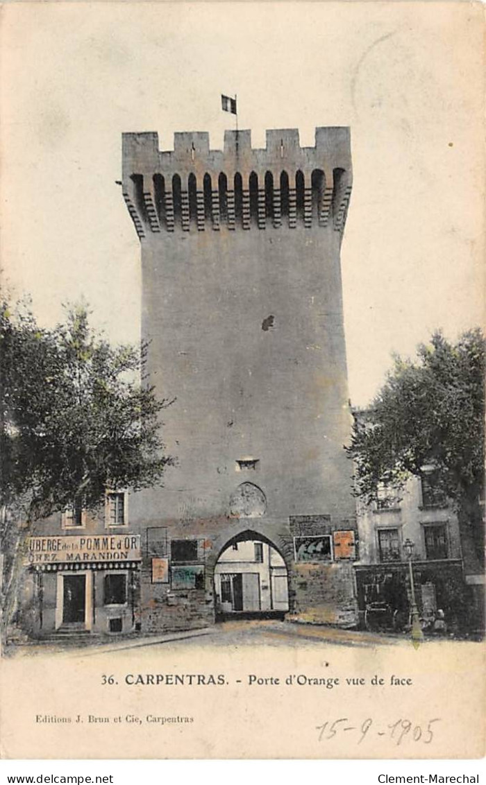 CARPENTRAS - Porte D'Orange Vue De Face - Très Bon état - Carpentras