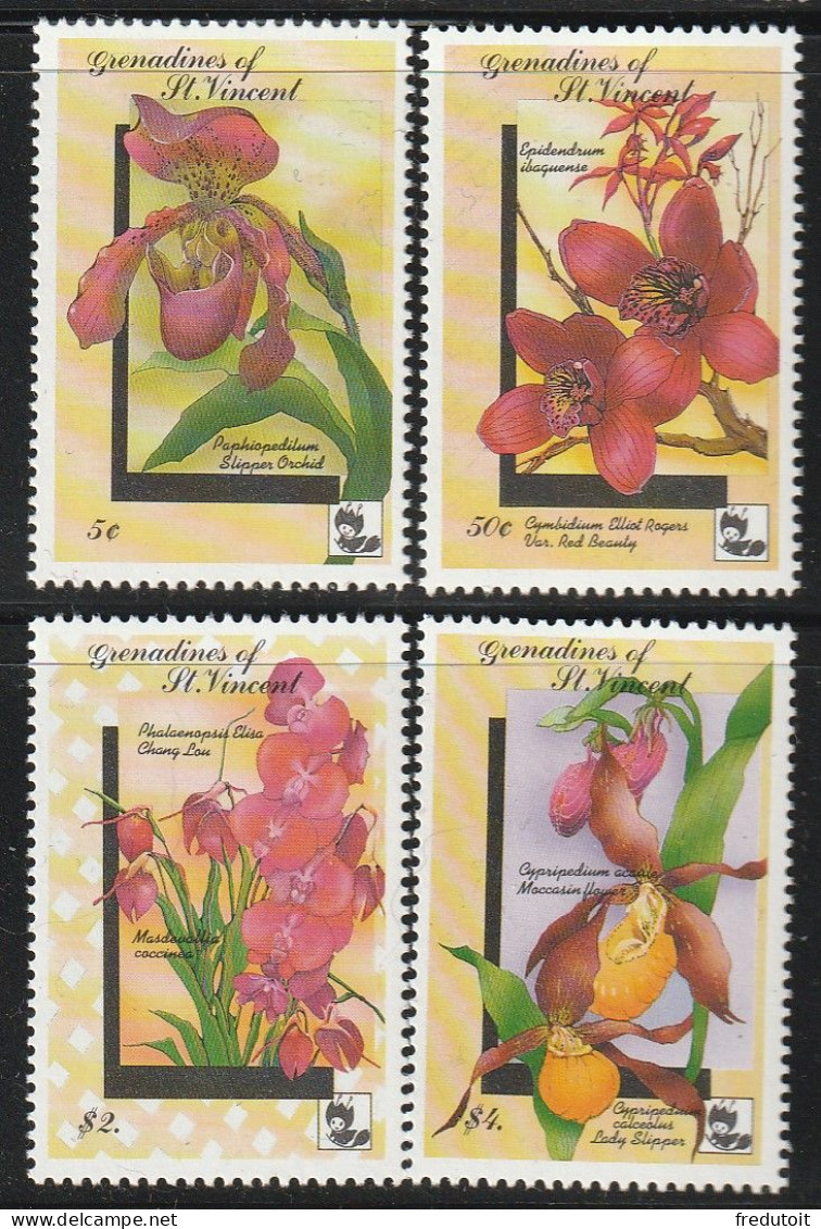 GRENADINES Of SAINT VINCENT - N°712/5 ** (1992) Orchidées - St.Vincent & Grenadines