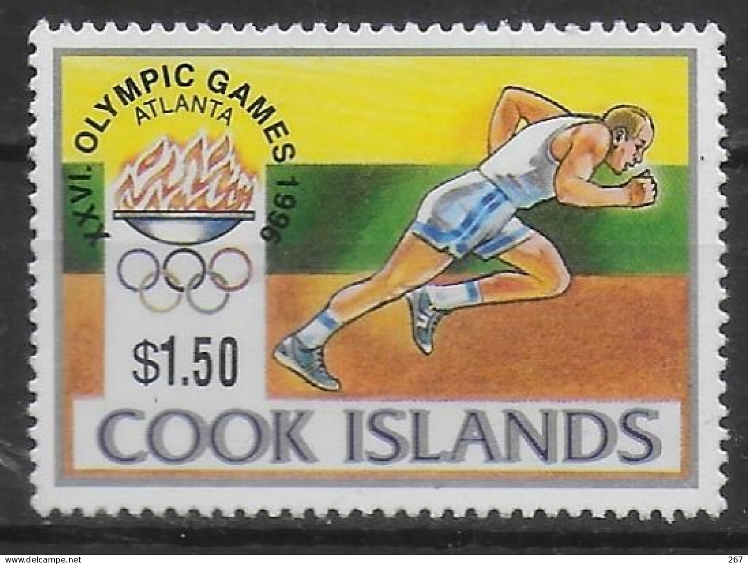 COOK    N°  1140   * *  Jo 1996  Course - Athlétisme