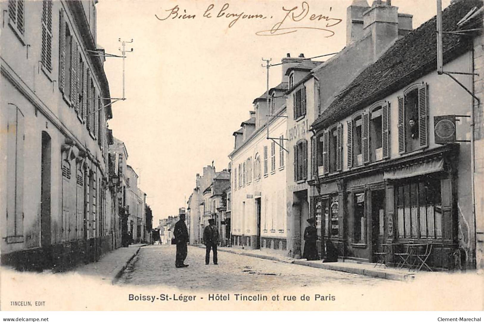 BOISSY SAINT LEGER - Hôtel Tincelin Et Rue De Paris - Très Bon état - Boissy Saint Leger