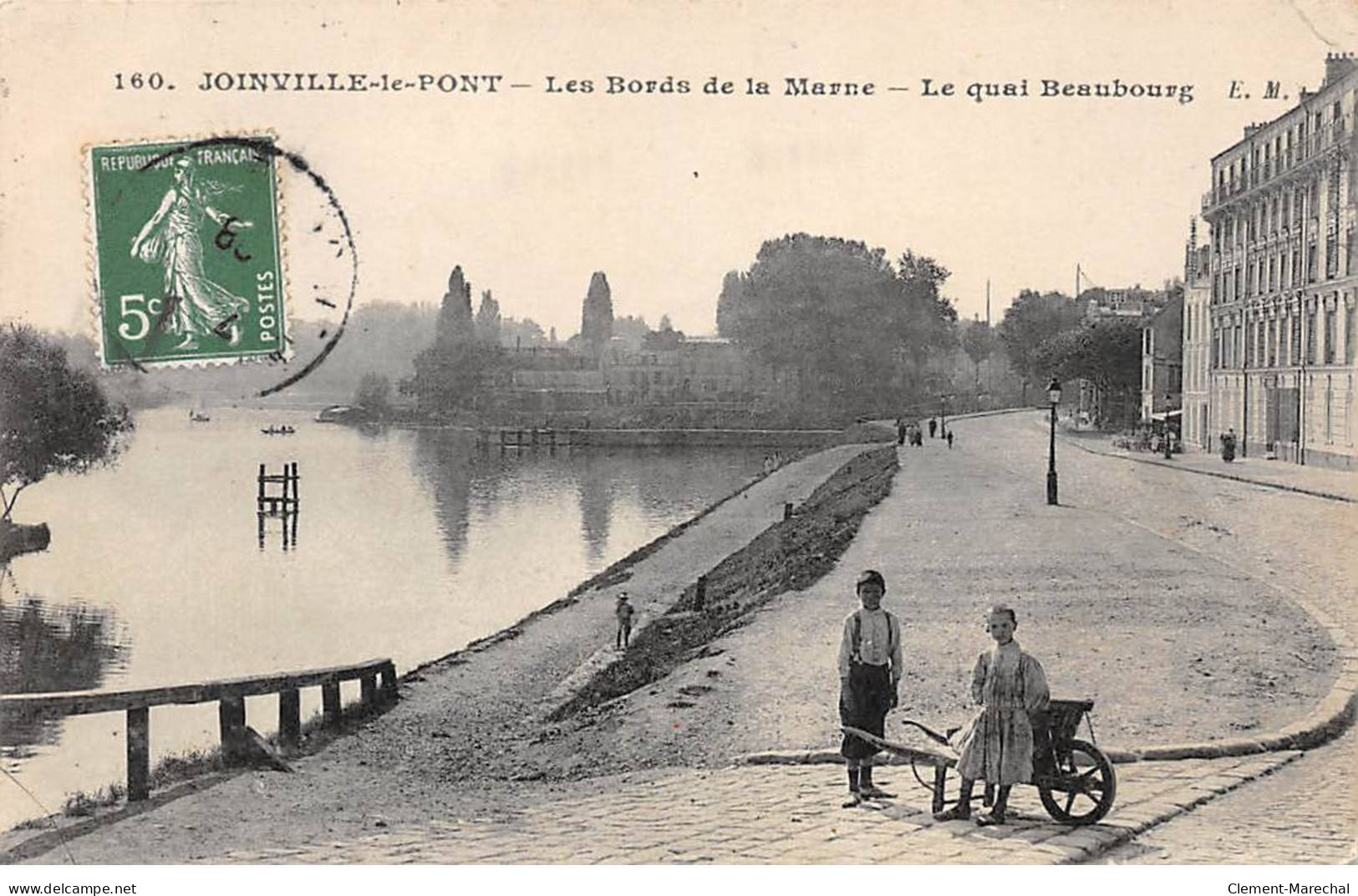 JOINVILLE LE PONT - Les Bords De La Marne - Le Quai Beaubourg - état - Joinville Le Pont