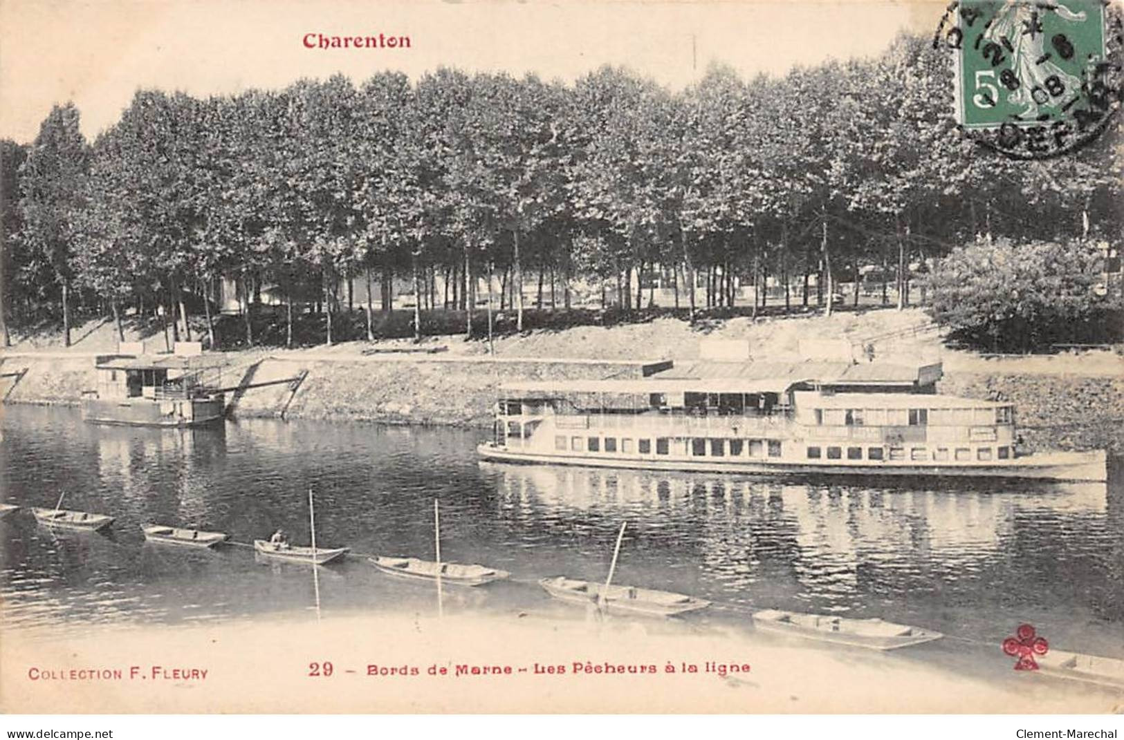 CHARENTON - Les Pêcheurs à La Ligne - F. Fleury - Très Bon état - Charenton Le Pont