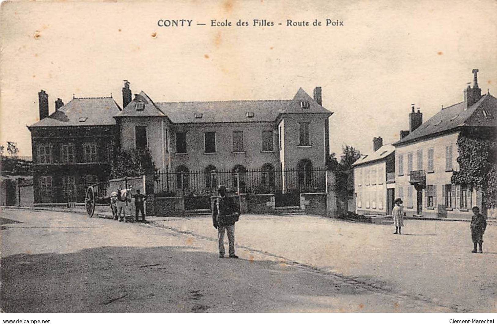 CONTY - Ecole Des Filles - Route De Poix - état - Conty