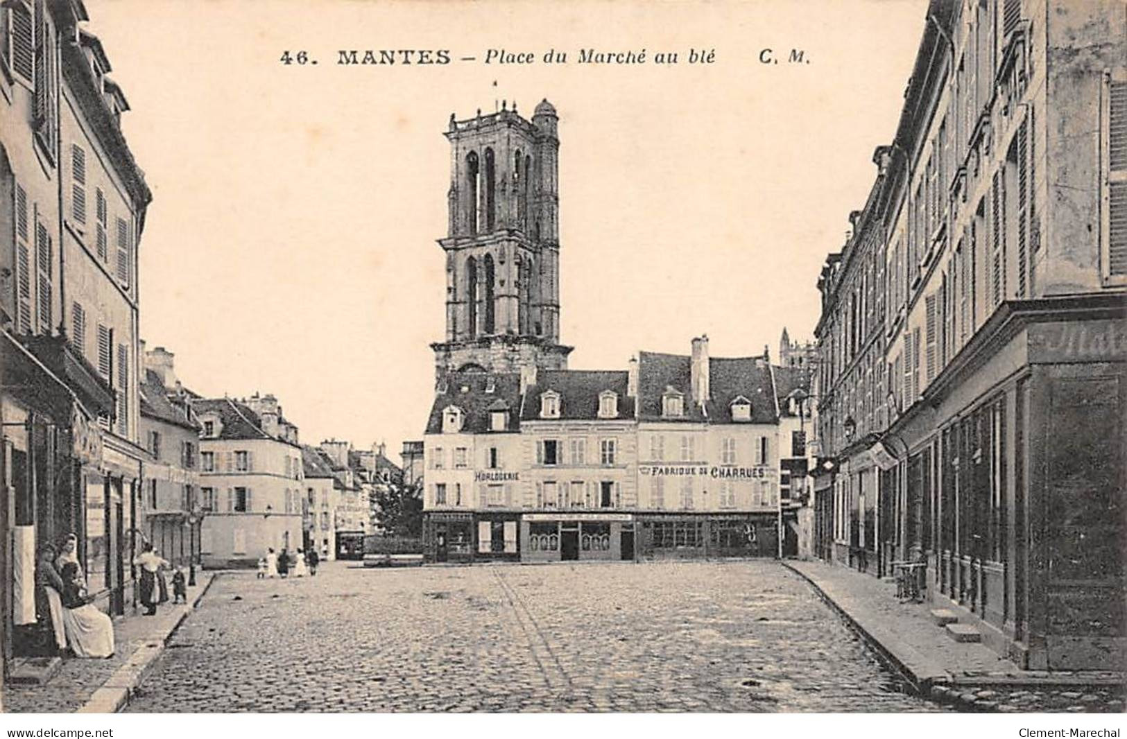 MANTES - Place Du Marché Au Blé - Très Bon état - Mantes La Ville