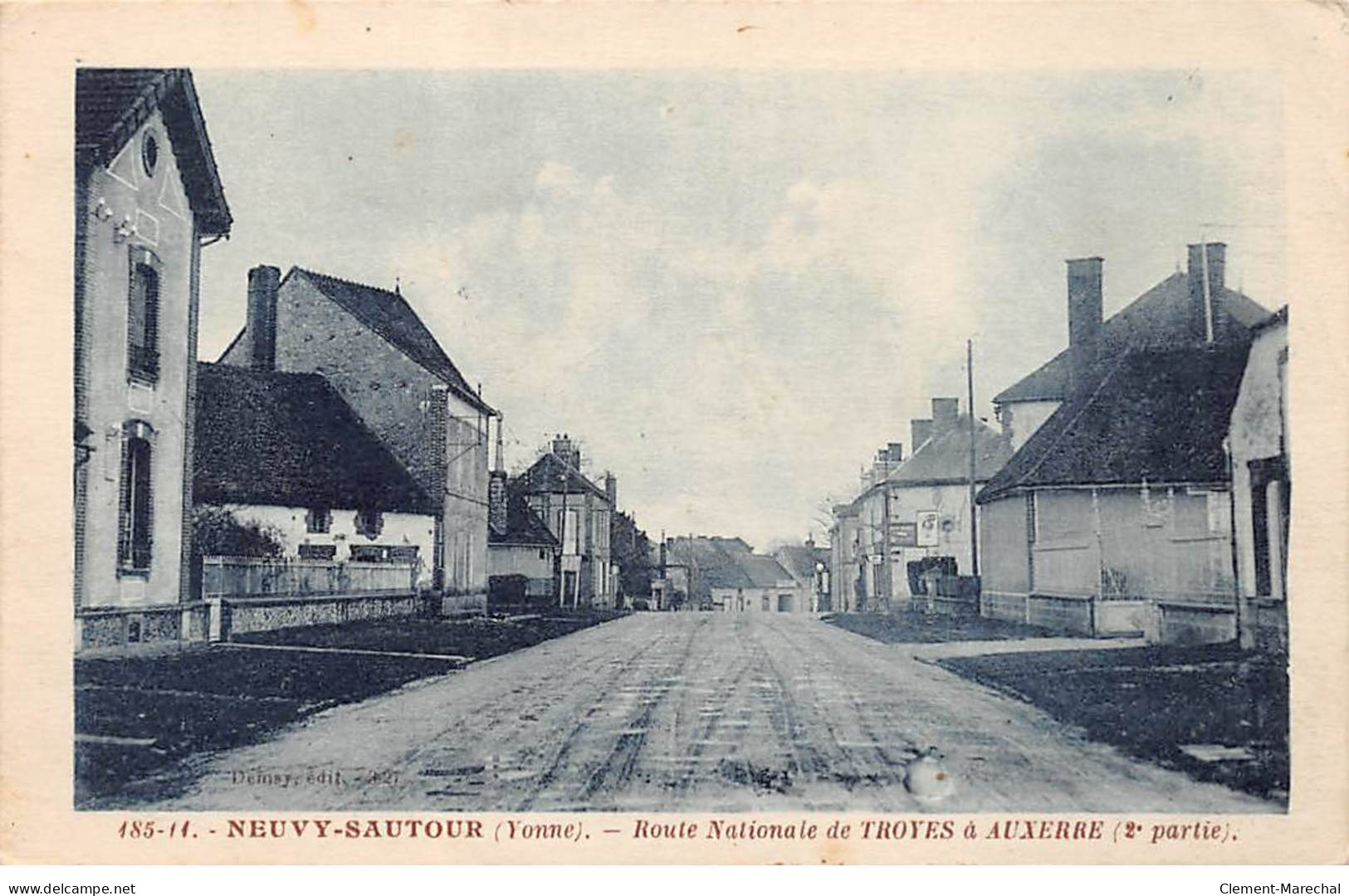 NEUVY SAUTOUR - Route Nationale De Troyes à Auxerre - état - Neuvy Sautour