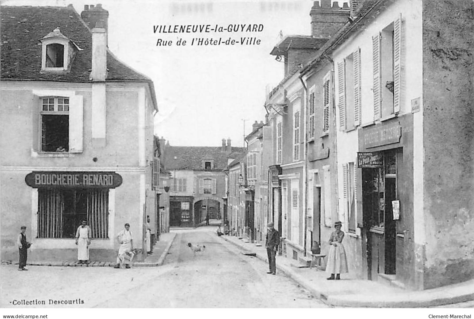 VILLENEUVE LA GUYARD - Rue De L'Hôtel De Ville - Très Bon état - Villeneuve-la-Guyard
