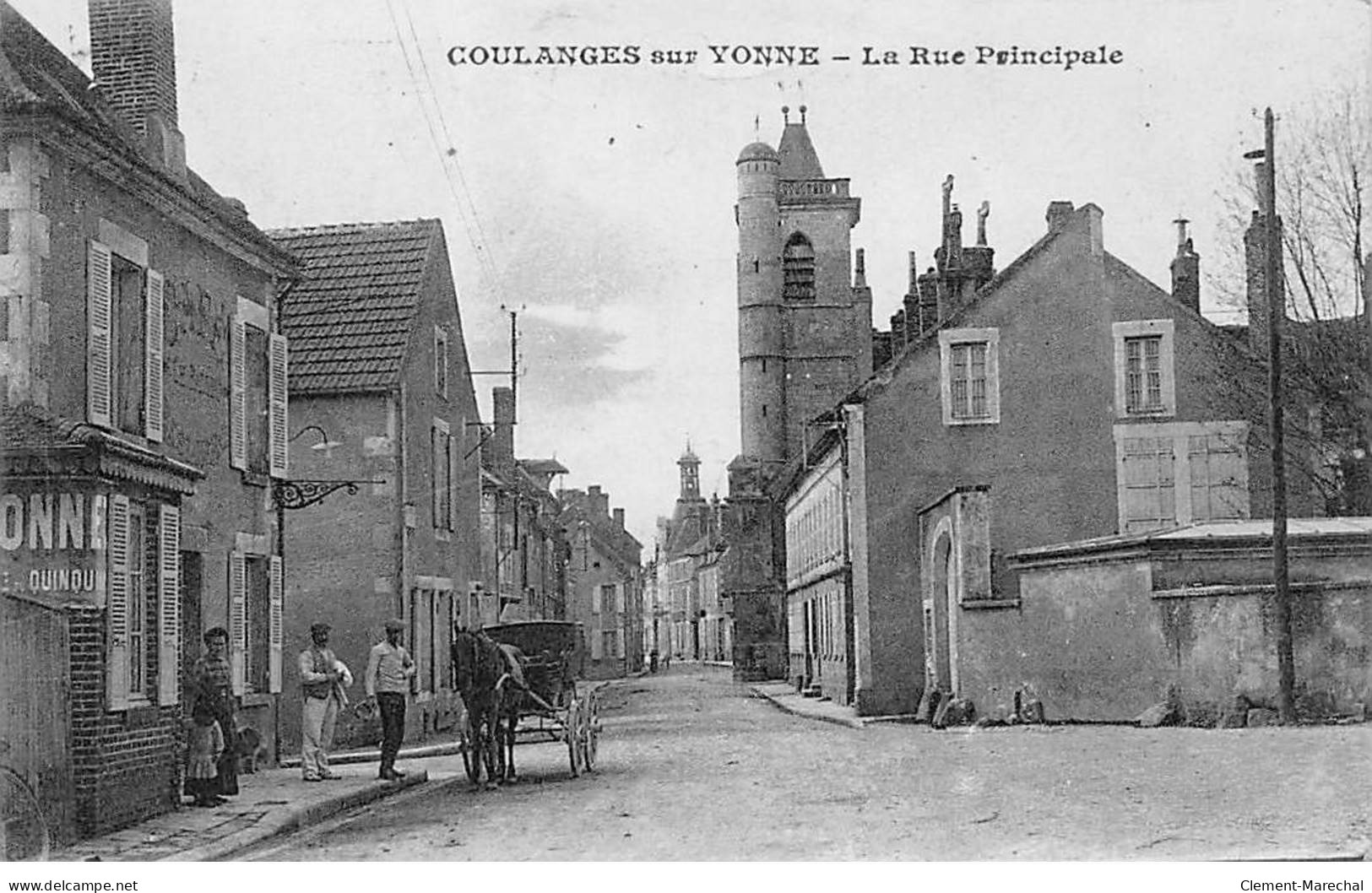 COULANGES SUR YONNE - La Rue Principale - état - Coulanges Sur Yonne