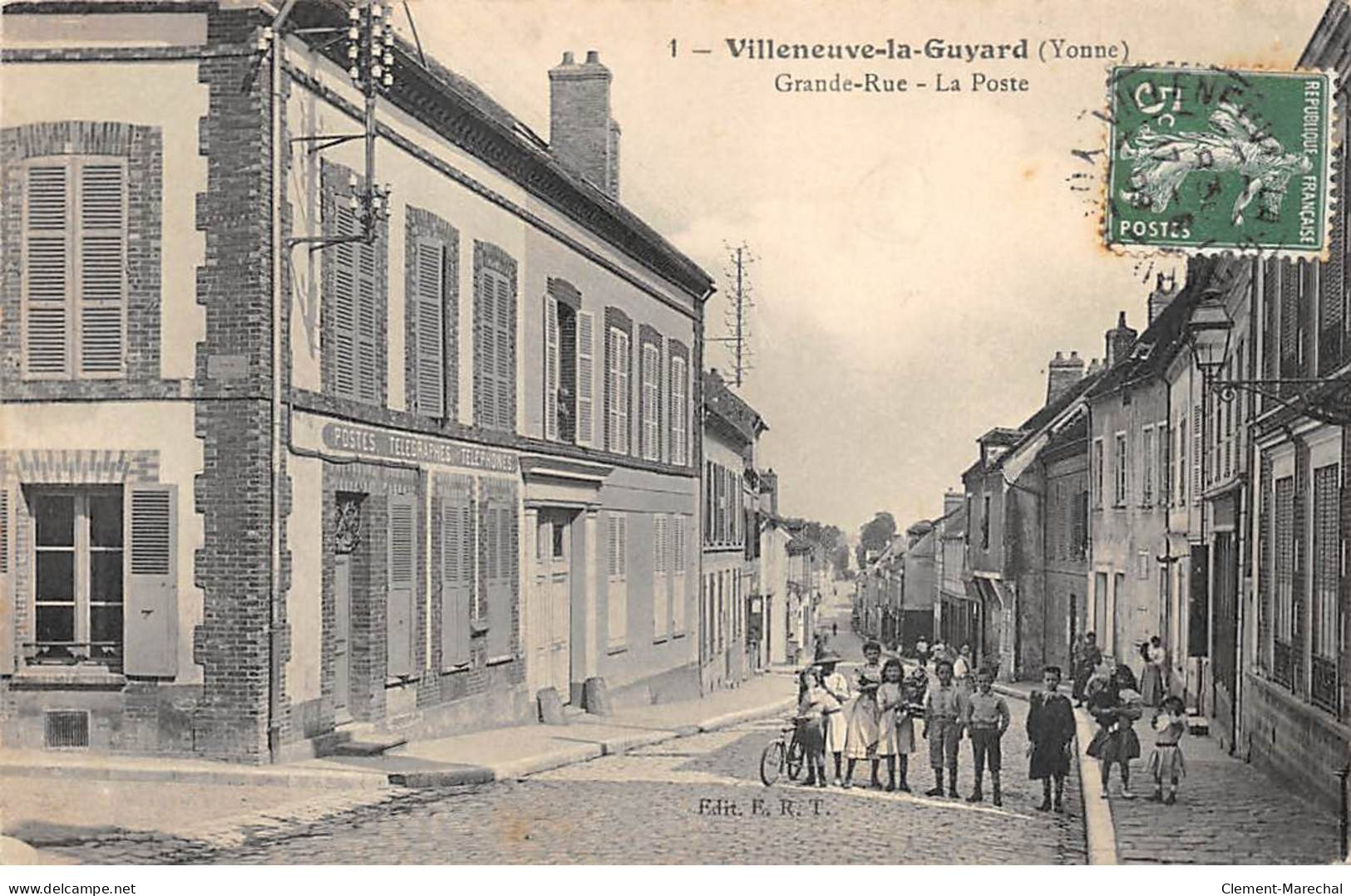 VILLENEUVE LA GUYARD - Grande Rue - La Poste - état - Villeneuve-la-Guyard