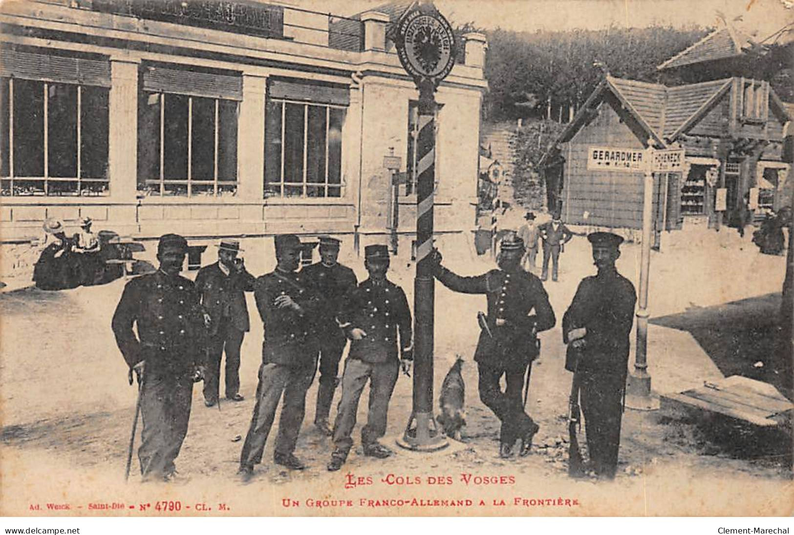Les Cols Des Vosges - Un Groupe Franco Allemand à La Frontière - Très Bon état - Autres & Non Classés