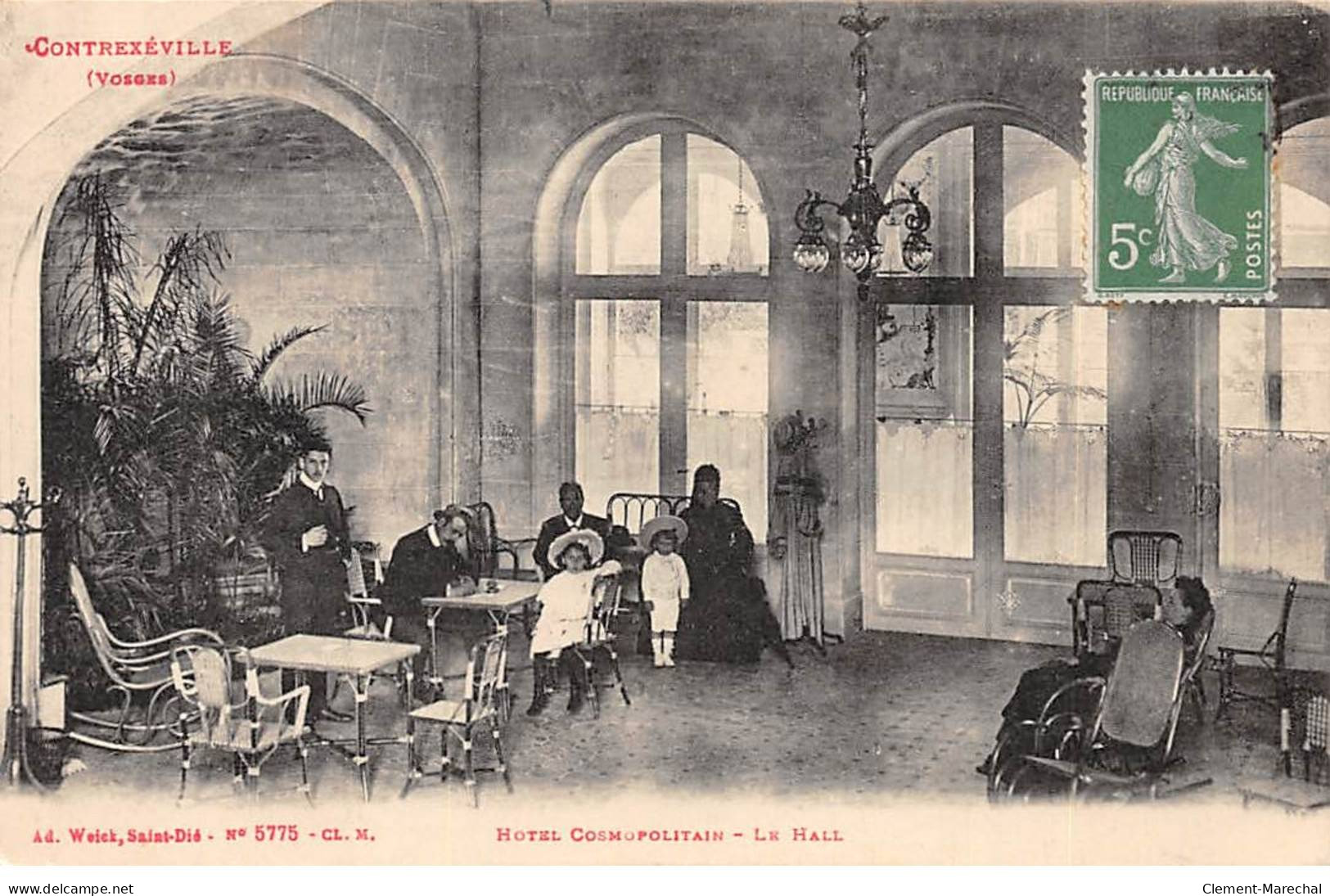CONTREXEVILLE - Hotel Cosmopolitain - Le Hall - Très Bon état - Contrexeville