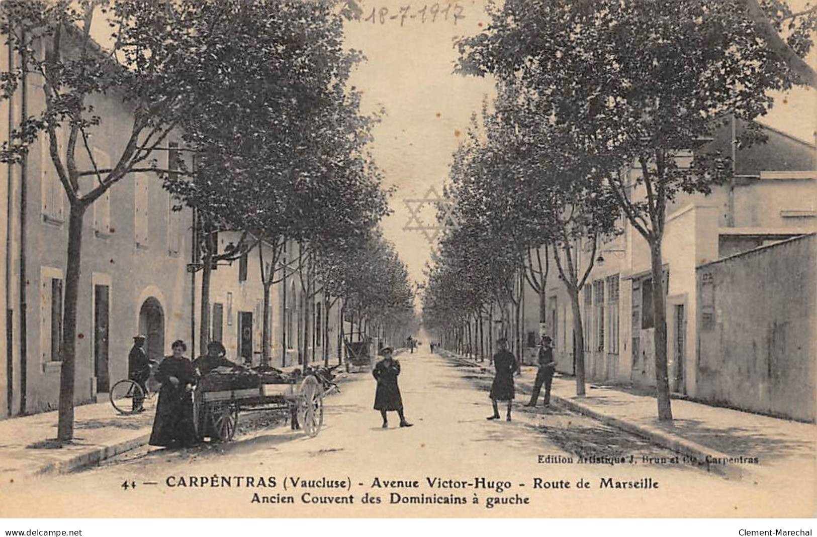 CARPENTRAS - Avenue Victor Hugo - Route De Marseille - Ancien Couvent Des Dominicains à Gauche - état - Carpentras