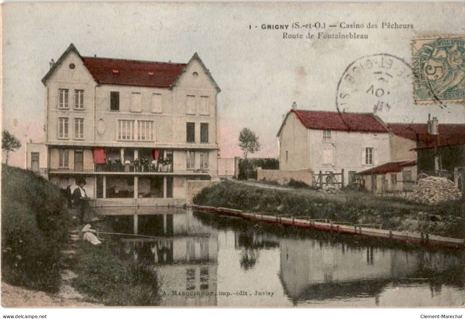 GRIGNY: Casino Des Pêcheurs Route De Fontainebleau - Bon état - Grigny