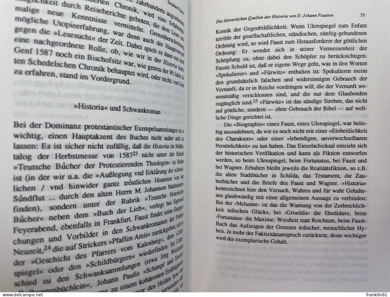 Das Faustbuch Von 1587 : Provokation Und Wirkung. - Altri & Non Classificati