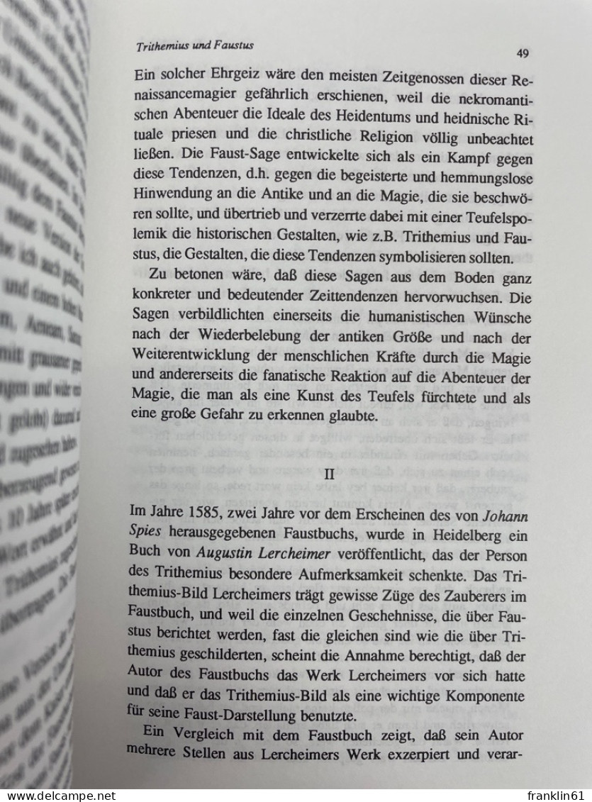 Johannes Trithemius : Humanismus und Magie im vorreformatorischen Deutschland.