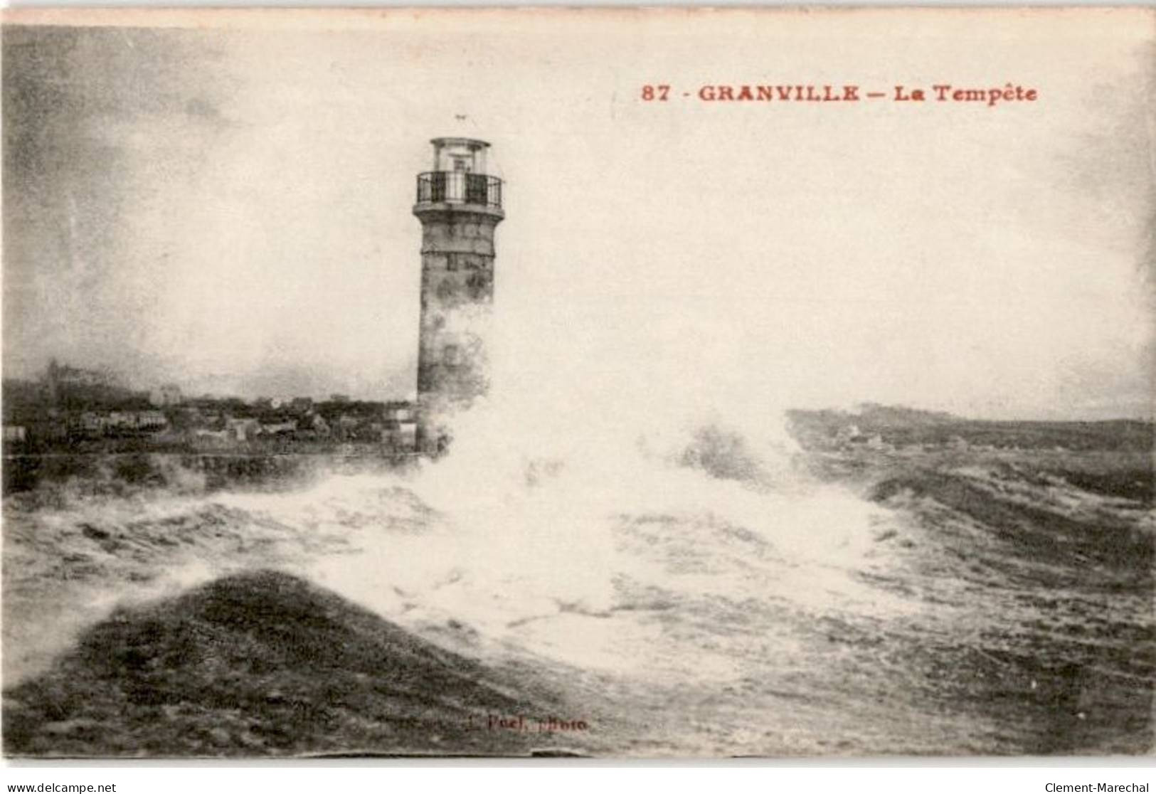 GRANVILLE: La Tempête - Très Bon état - Granville