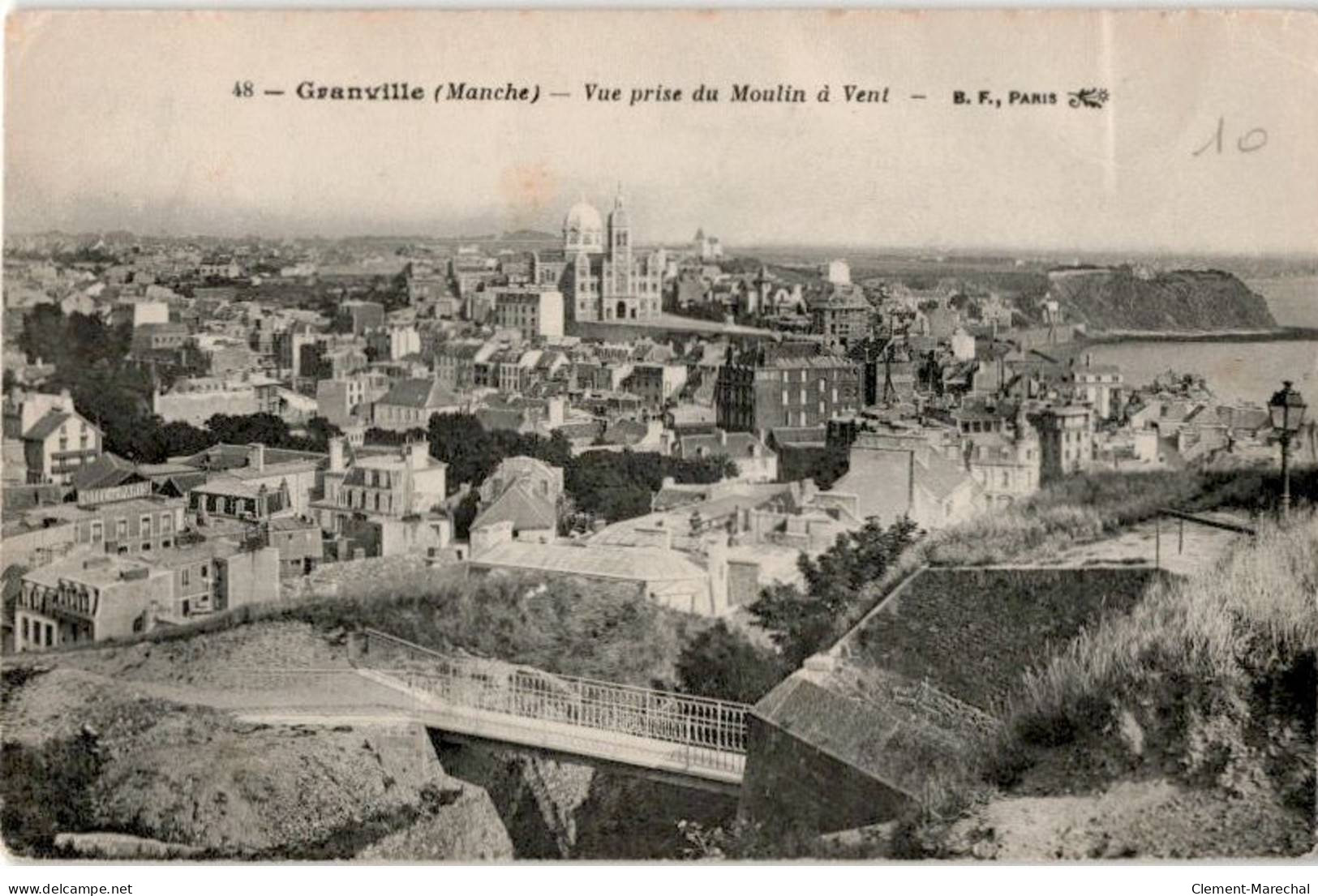 GRANVILLE: Vue Prise Du Moulin à Vent - Très Bon état - Granville