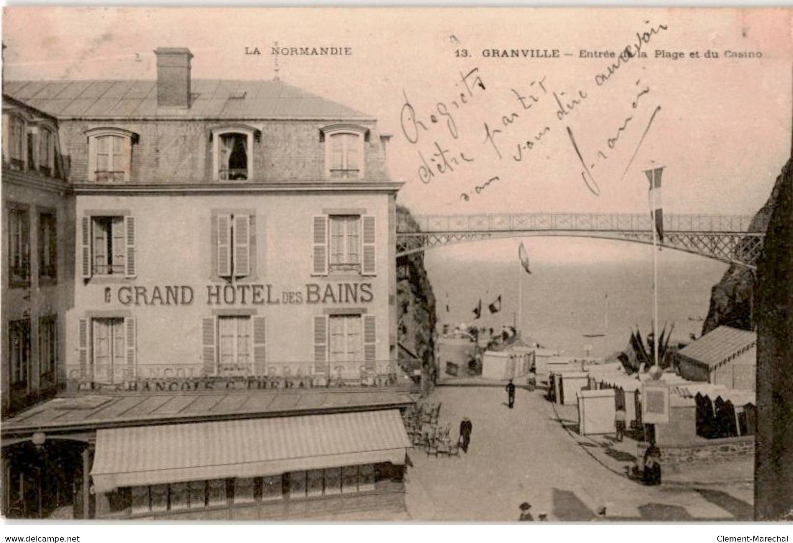 GRANVILLE: Entrée De La Plage Et Du Casino - Très Bon état - Granville