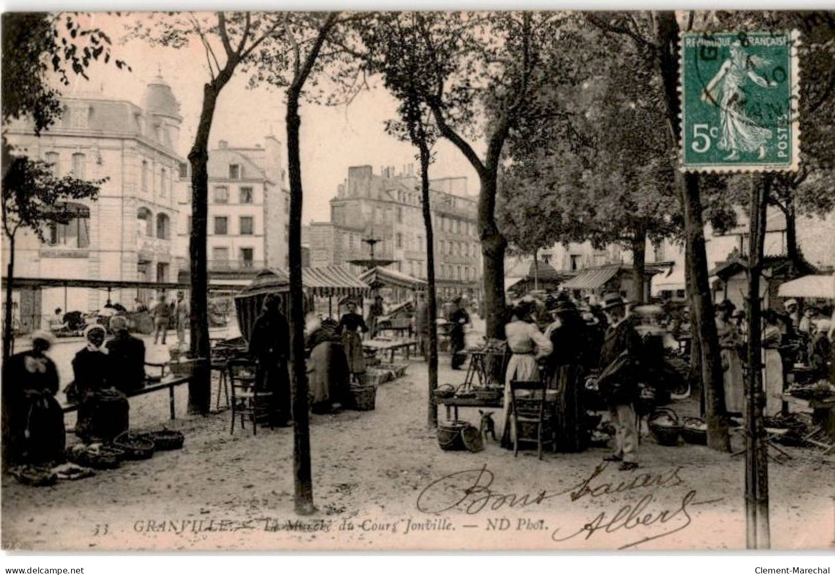 GRANVILLE: Le Marché Du Cours Jonville - état - Granville