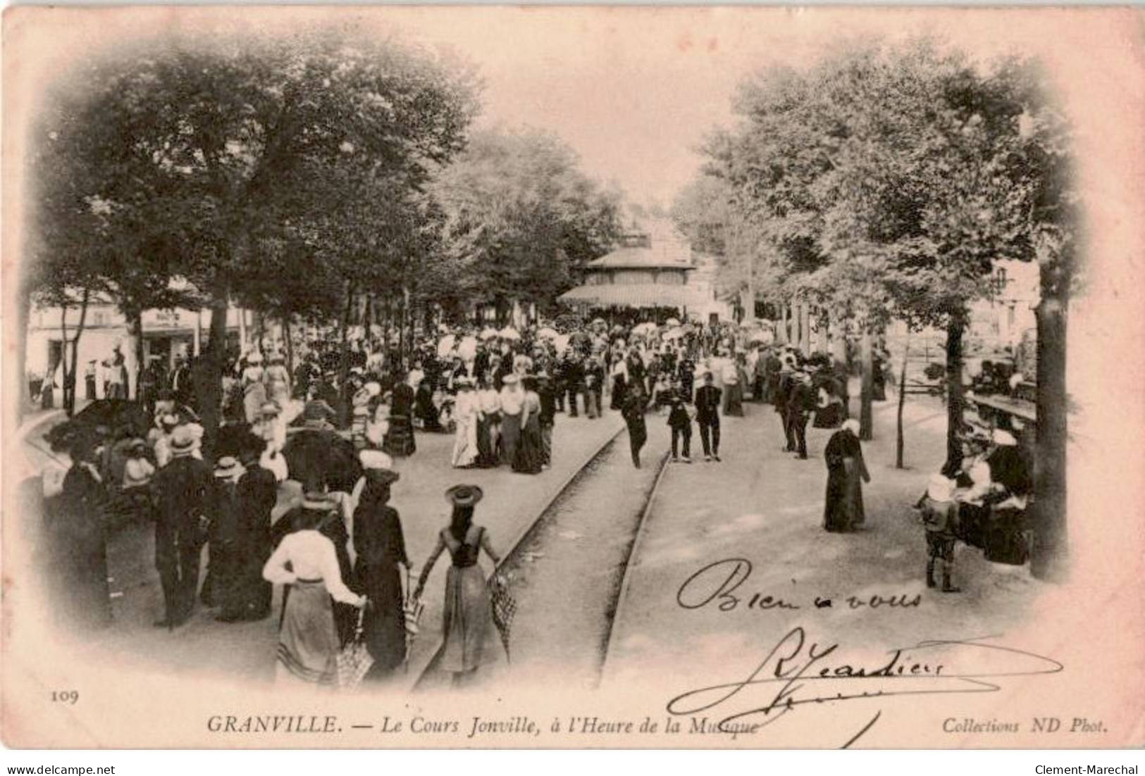 GRANVILLE: Le Cours Jonville à L'heure De La Musique - Très Bon état - Granville