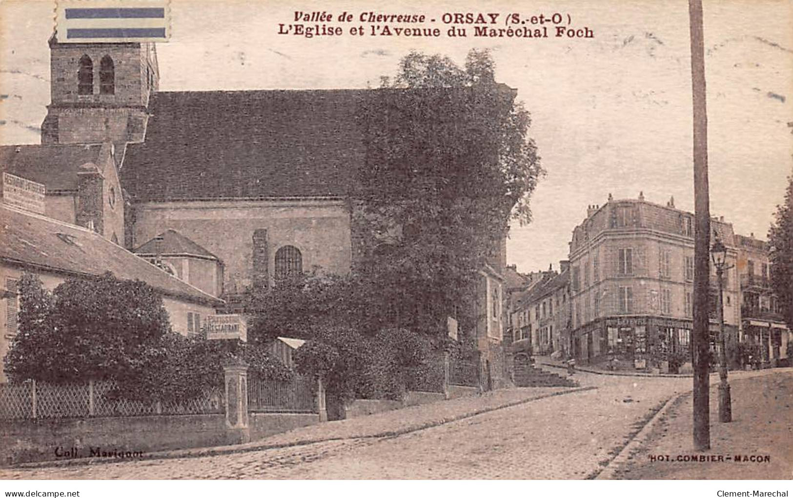 ORSAY - L'Eglise Et L'Avenue Du Maréchal Foch - Très Bon état - Orsay