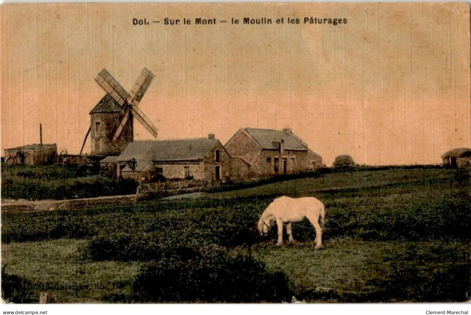 DOL: Sur Le Mont, Le Moulin Et Les Pâturages - état - Dol De Bretagne