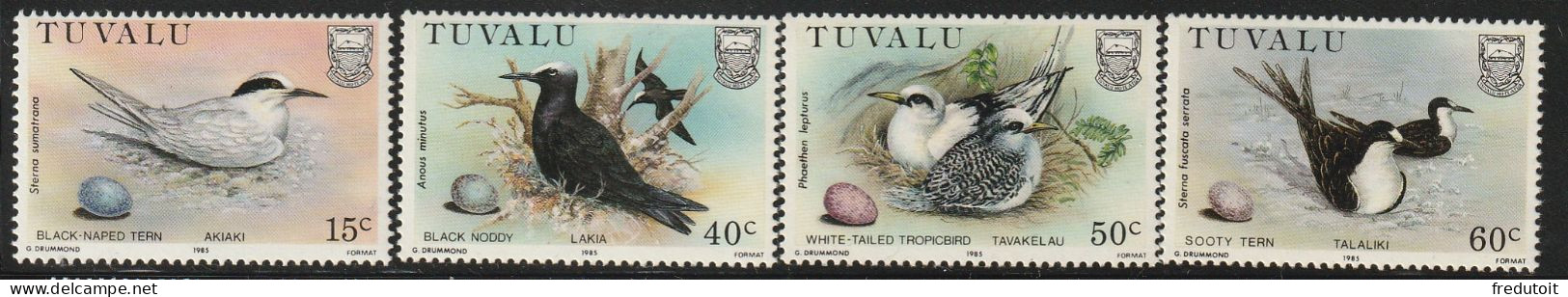 TUVALU - N°287/90 ** (1985) Oiseaux - Tuvalu