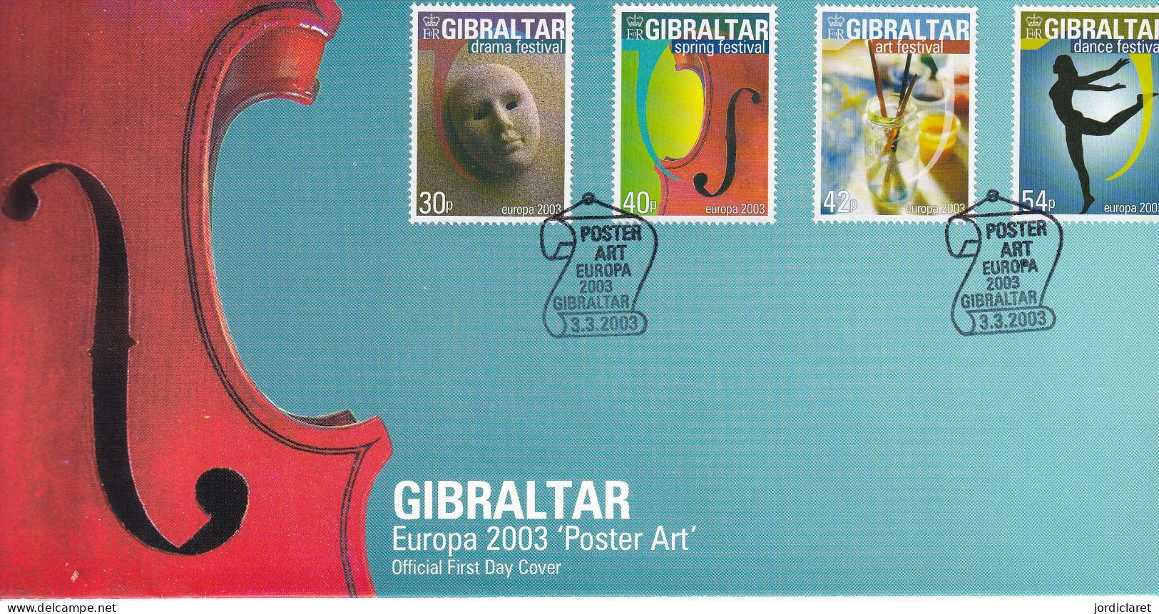 FDC  2003 - Gibraltar