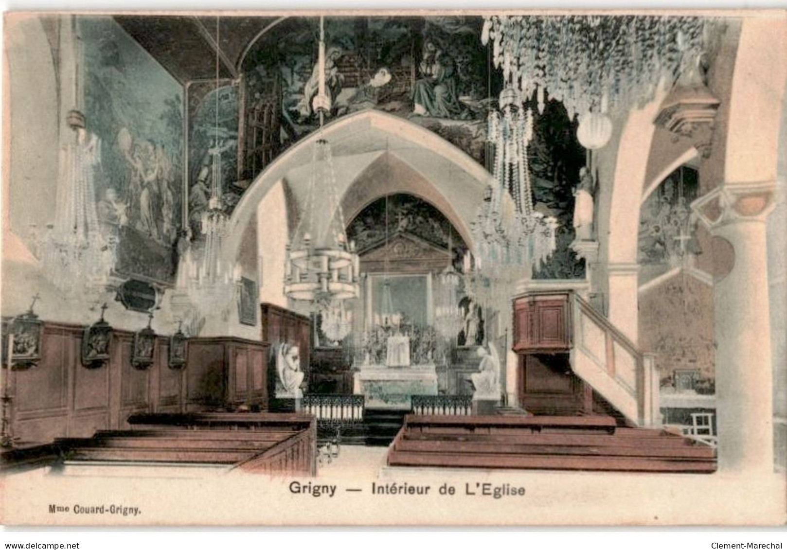 GRIGNY: Intérieur De L'église - Très Bon état - Grigny