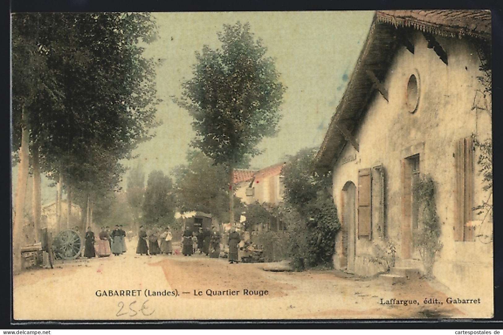 CPA Gabarret, Le Quartier Rouge  - Gabarret