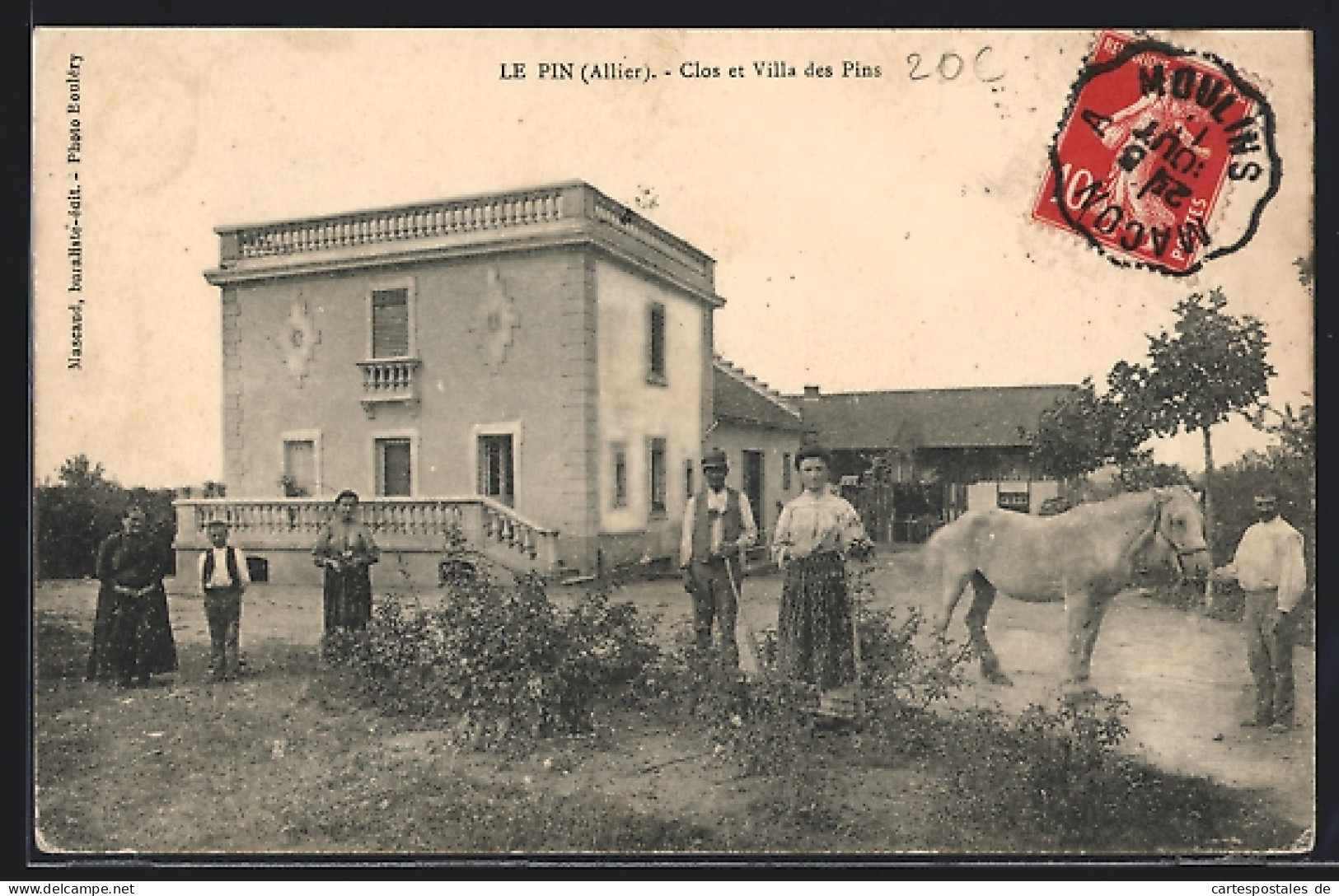 CPA Le Pin, Clos Et Villa Des Pins  - Other & Unclassified