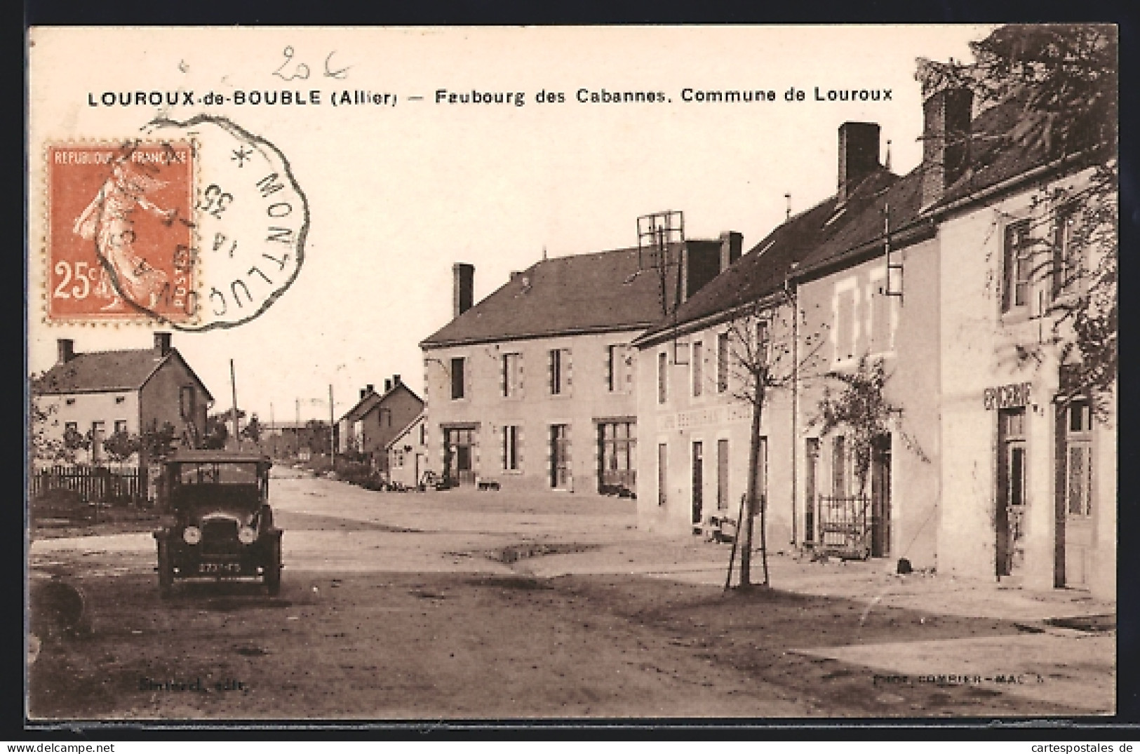 CPA Louroux-de-Bouble, Faubourg Des Cabannes, Commune De Louroux  - Other & Unclassified