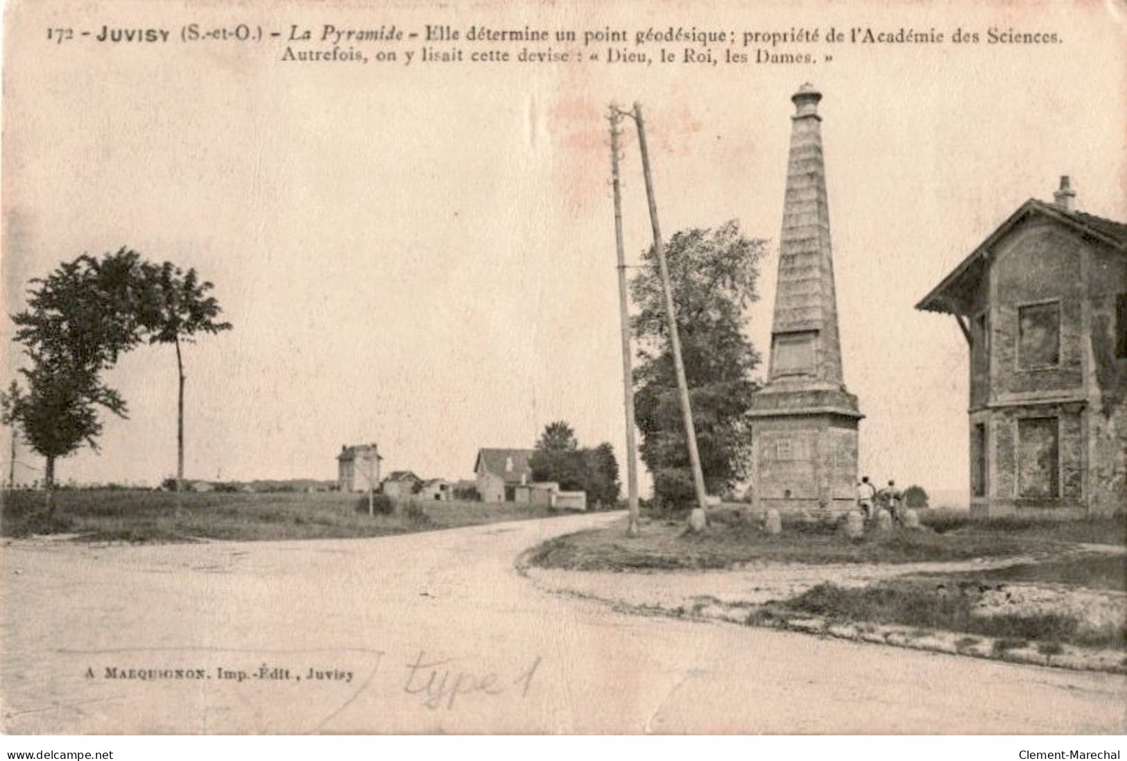 JUVISY-sur-ORGE: La Pyramide Elle Détermine Un Point Géodésique - état - Juvisy-sur-Orge