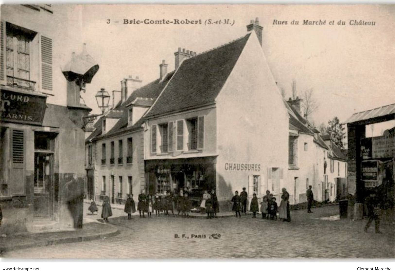 BRIE COMTE ROBERT: Rue Du Marché Et Du Château - Très Bon état - Brie Comte Robert