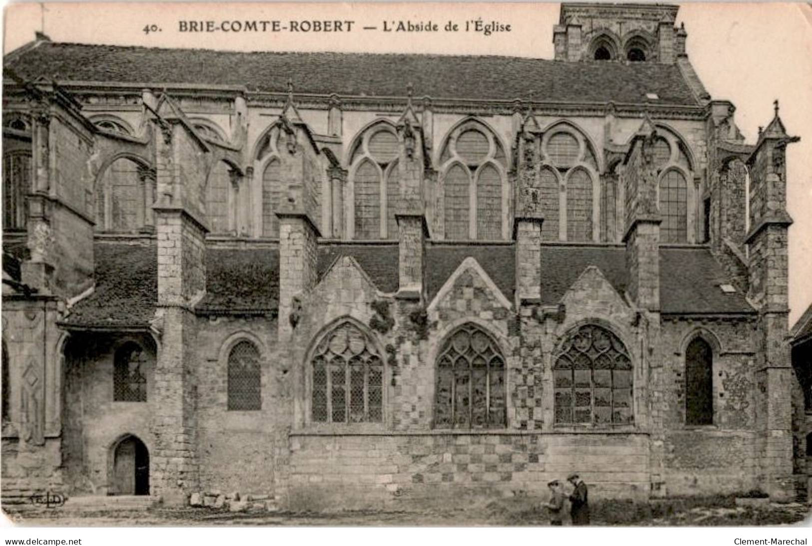BRIE COMTE ROBERT: L'église Abside - état - Brie Comte Robert