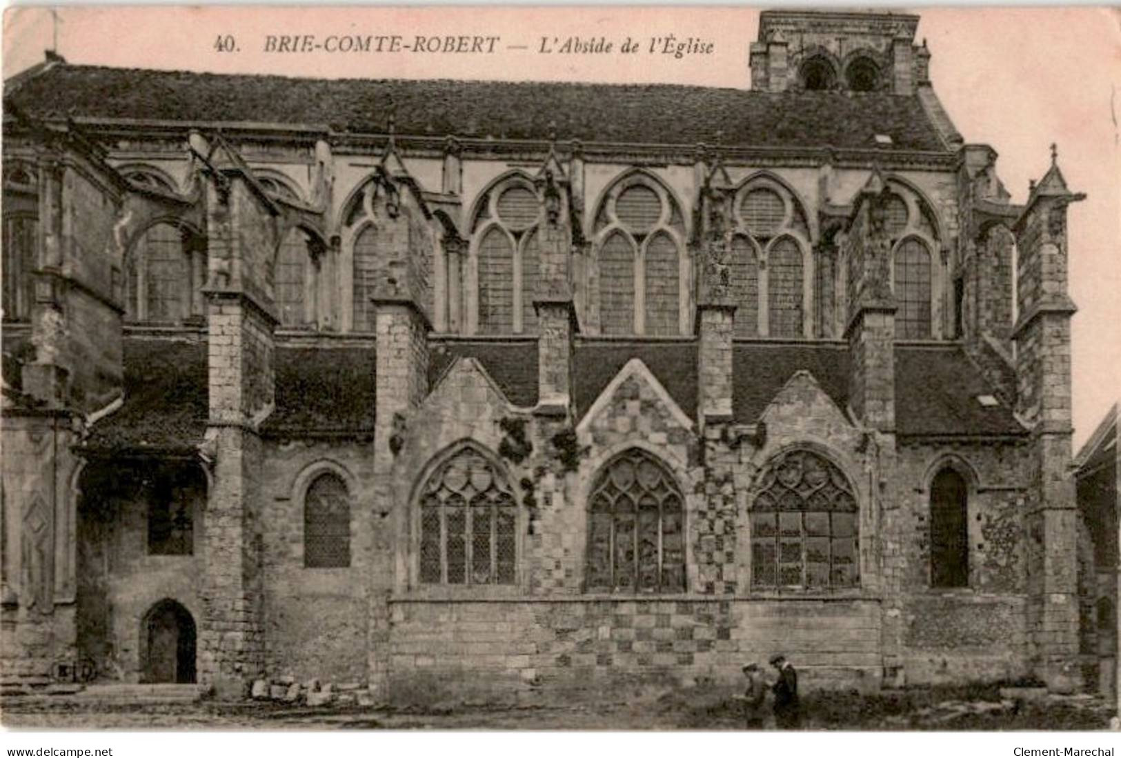 BRIE COMTE ROBERT: L'abside De L'église - état - Brie Comte Robert