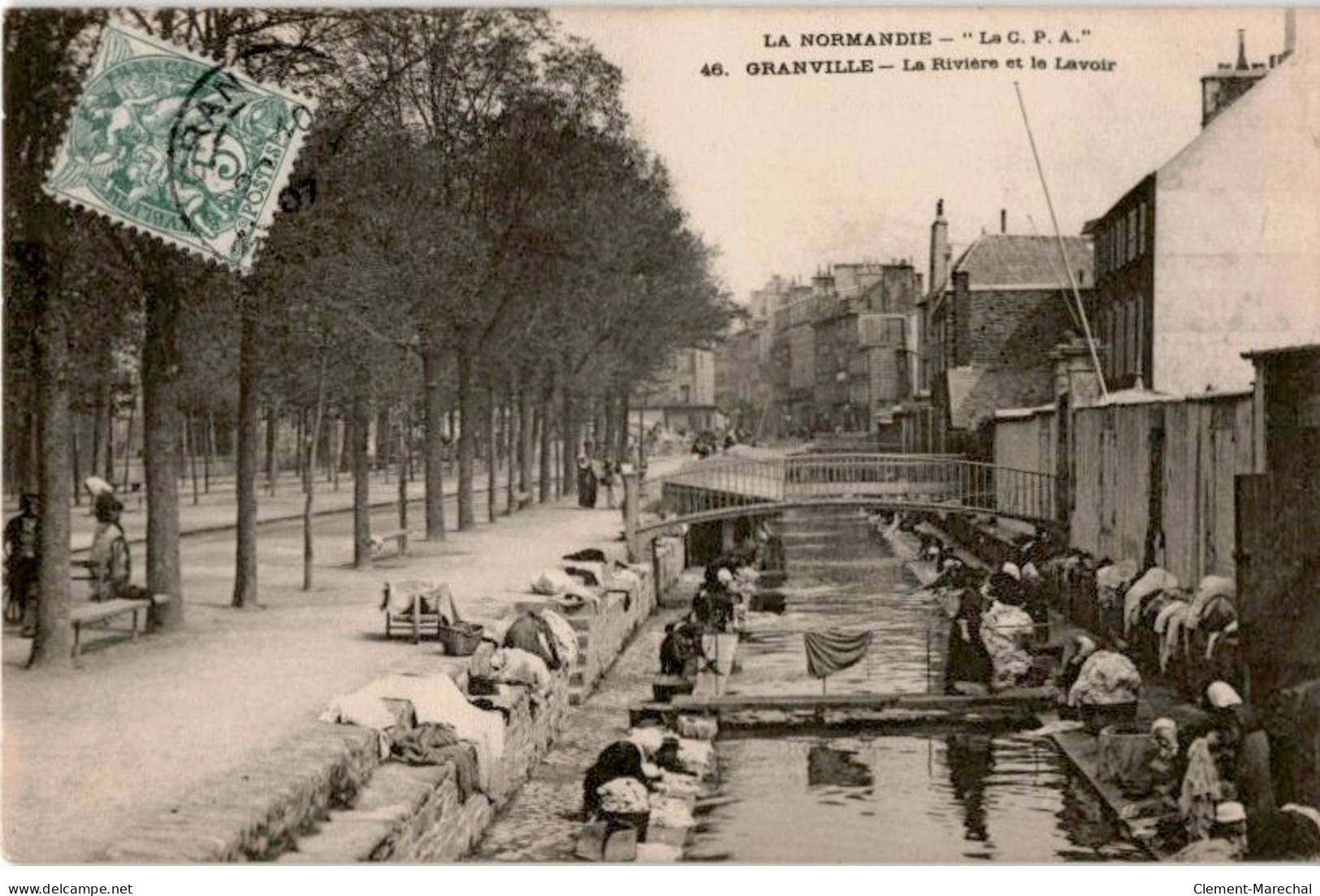 GRANVILLE: La Rivière Et Le Lavoir - Très Bon état - Granville