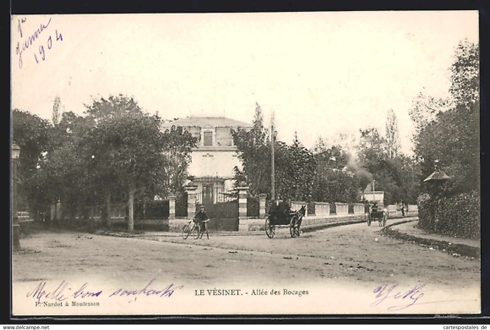 CPA Le Vesinet, Allee Des Bocages  - Autres & Non Classés