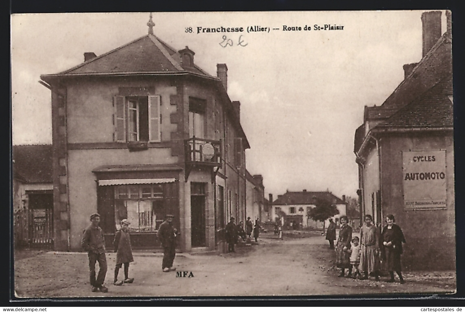 CPA Franchesse, Route De St-Plaisir  - Autres & Non Classés