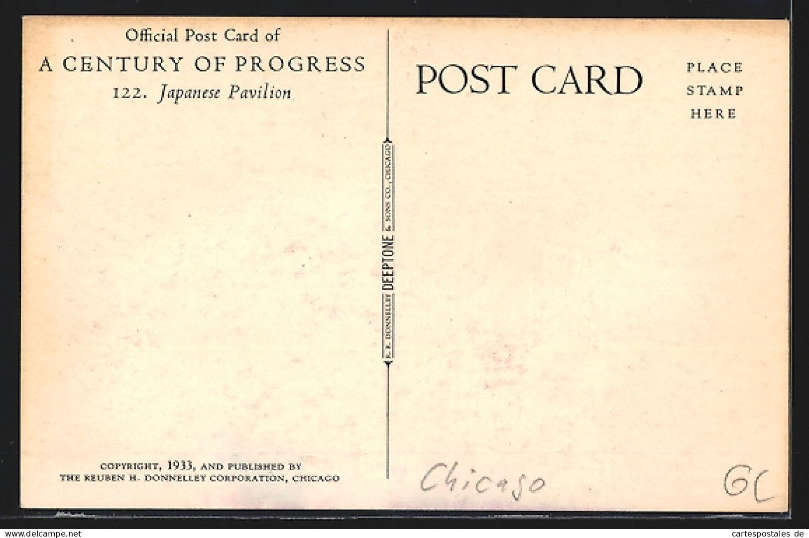 Künstler-AK Chicago, Exhibition: A Century Of Progress, Japanese Pavillon  - Expositions