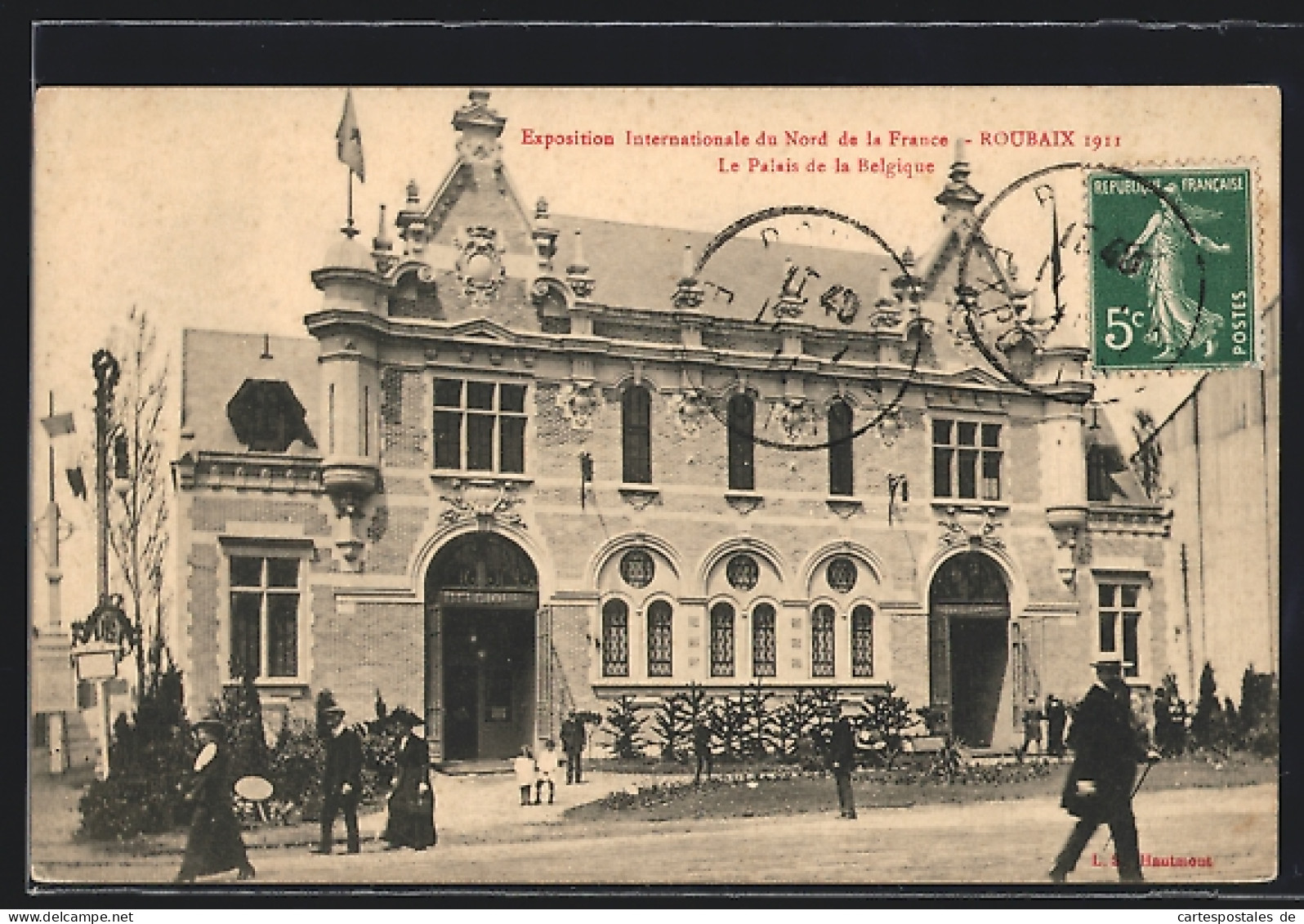 AK Roubaix, Exposition Internationale Du Nord De La France 1911, Le Palais De La Belgique  - Tentoonstellingen