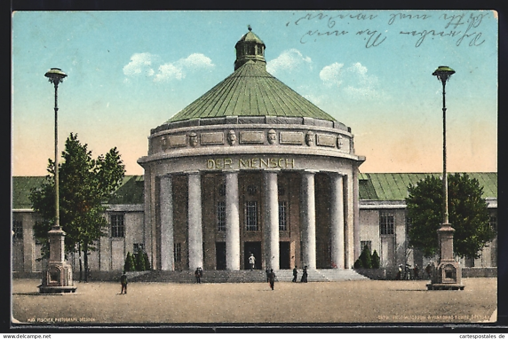 AK Dresden, Internationale Hygiene-Ausstellung 1911, Festplatz Mit Halle Der Mensch  - Expositions