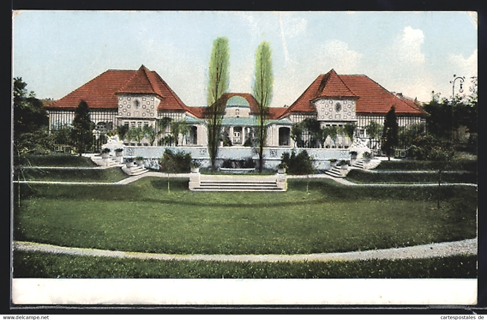 AK Dresden, 3. Dt. Kunstgewerbe-Ausstellung 1906, Das Sächsische Haus  - Exhibitions