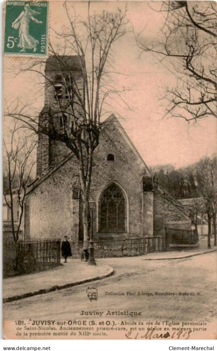 JUVISY-sur-ORGE: Abside Carrée De L'église Paroissiale De Saint-nicolas - état - Juvisy-sur-Orge