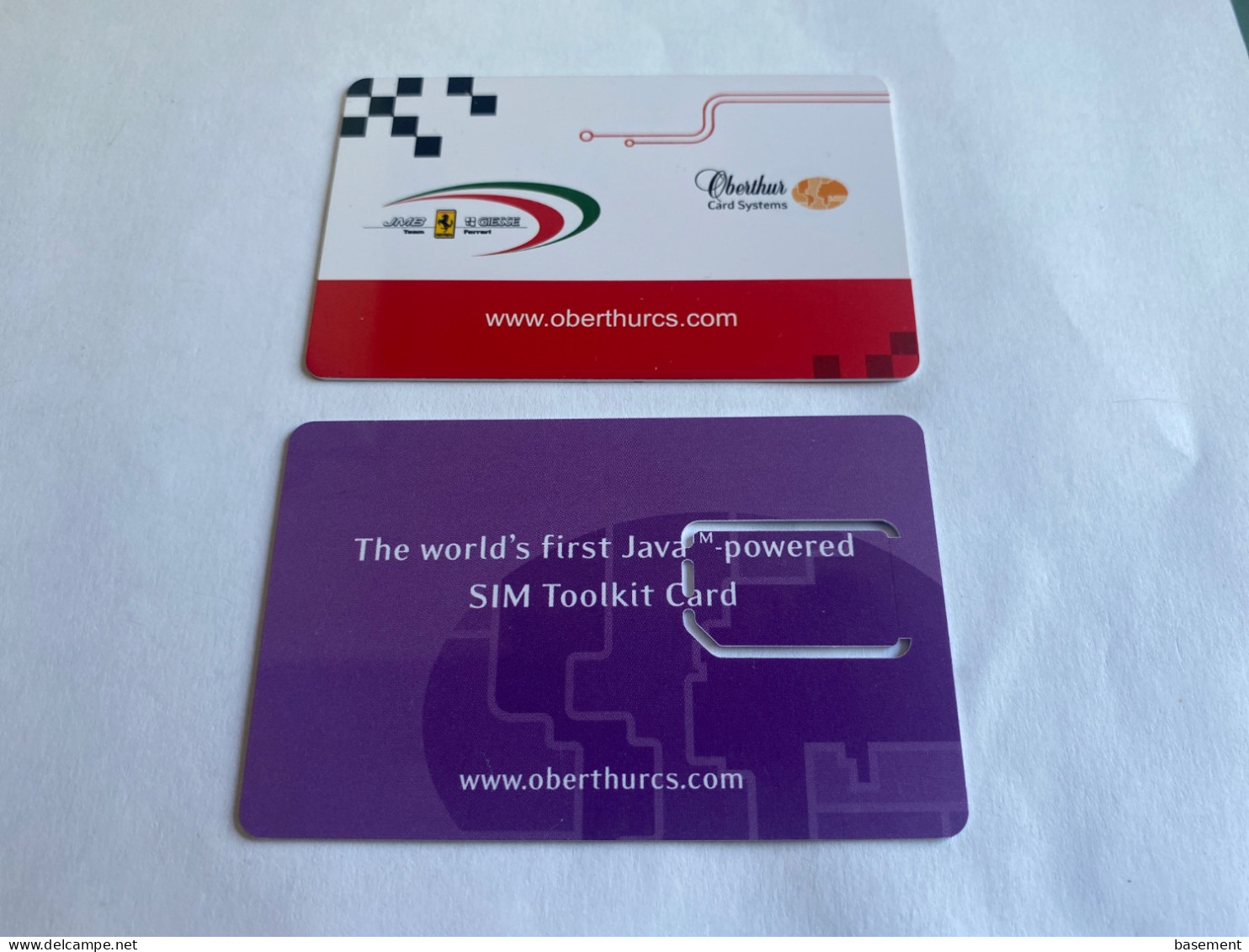 - 5 - Oberthur Card Systems  2 Different Cards - Autres & Non Classés