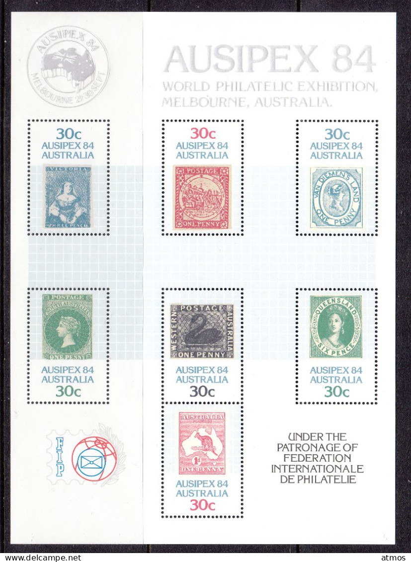 Australia MNH Michel Nr Block 7 Reprint 1 From 1984 - Mint Stamps