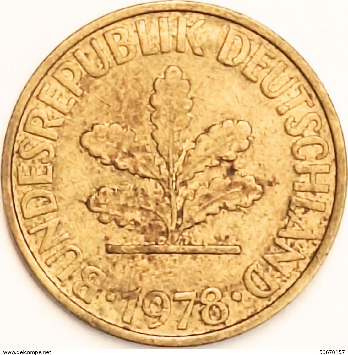Germany Federal Republic - 10 Pfennig 1978 D, KM# 108 (#4659) - 10 Pfennig